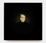 Portrait with Golden Mask by Marina Abramovic contemporary artwork photography