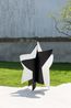 Dancing star black and white by Wonwoo Lee contemporary artwork Sculpture