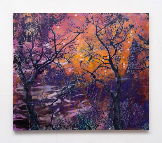 The sky was all orange 2 by Elizabeth Magill contemporary artwork Painting