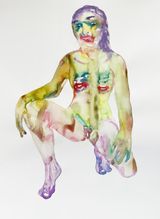 Draw me like one of your French girls 2 by Ioana Maria Sisea contemporary artwork painting works on paper