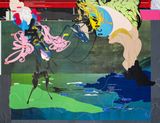Two People Talking Across the Edge by Zhong Wei contemporary artwork painting