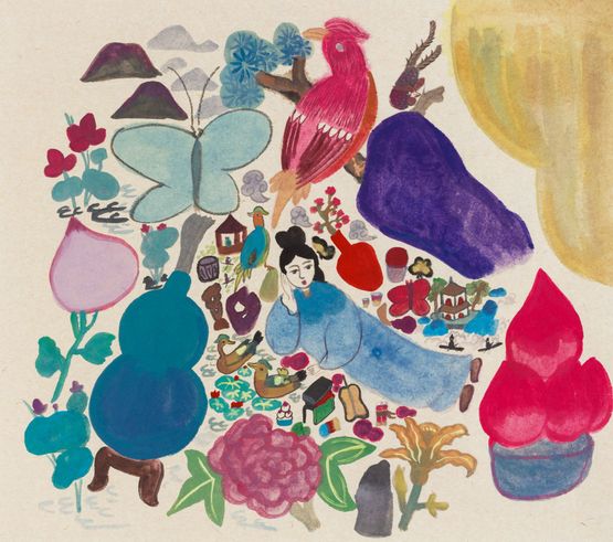 As One Wishes 4 by Wang Mengsha contemporary artwork Painting