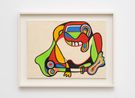A Mulher no Volante The woman at the steering wheel by Teresinha Soares contemporary artwork Works on Paper
