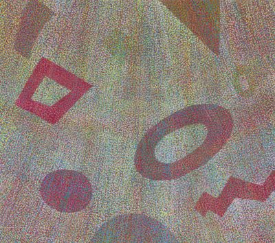 Howardena Pindells Spray Dot Paintings at Victoria Miro