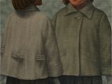 Two girls by Tony Wong contemporary artwork painting