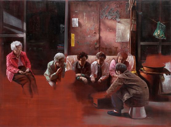The women from Uamdo by Helena Parada Kim contemporary artwork Painting