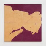 Map Manganese Violet x Quinacridone Magenta by Seung Ah Paik contemporary artwork drawing works on paper