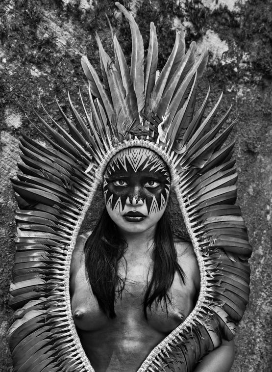 Bela Yawanawa from the village of Mutum Rio Gregorio Indigenous Territory state of Acre Brazil by Sebastiao Salgado contemporary artwork Photography