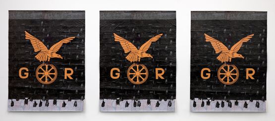 4 Degrees by Ibrahim Mahama contemporary artwork Works on Paper