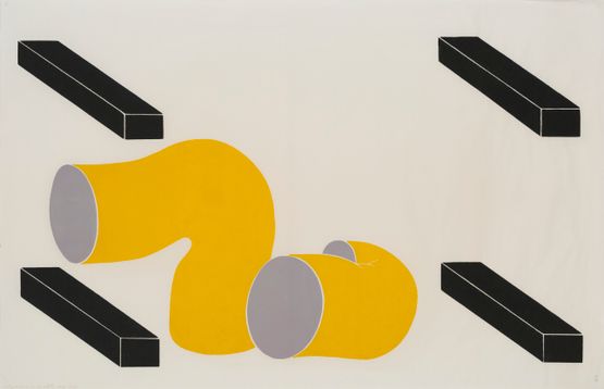 Composition No. 71 by Ion Bitzan contemporary artwork Works on Paper
