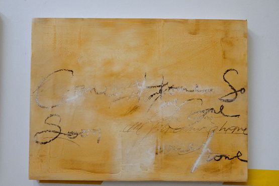 bobbys words by Aki Hassan contemporary artwork Painting