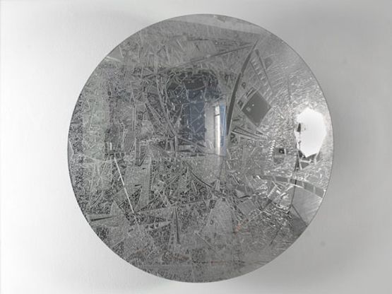 Global Myopia Parking Mirror  by Marco Maggi contemporary artwork Sculpture