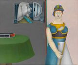 The Couple by Richard Lindner contemporary artwork painting works on paper