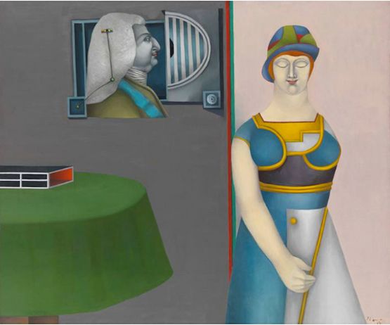 The Couple by Richard Lindner contemporary artwork Painting