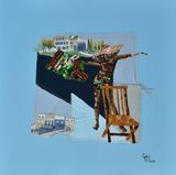 SOUND MIND by Michael Gah contemporary artwork mixed media textile