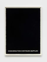 Conversation Continues Muffled by Gardar Eide Einarsson contemporary artwork works on paper