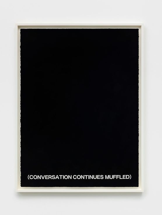 Conversation Continues Muffled by Gardar Eide Einarsson contemporary artwork Works on Paper