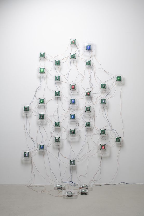Life le corps sans organes- no.15 by Tatsuo Miyajima contemporary artwork Sculpture