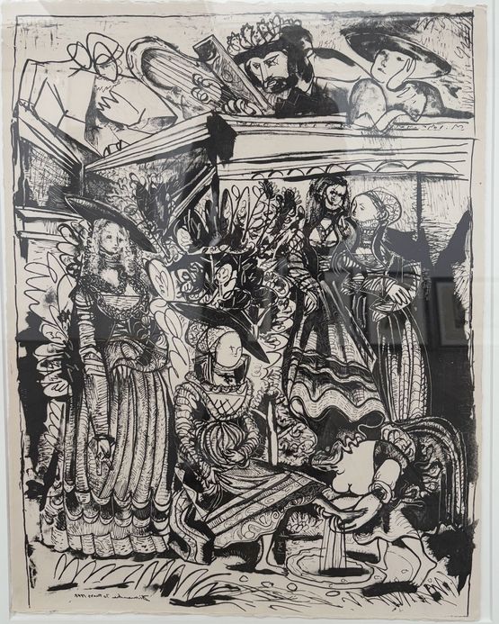 Davide et Bethsabee by Pablo Picasso contemporary artwork Print