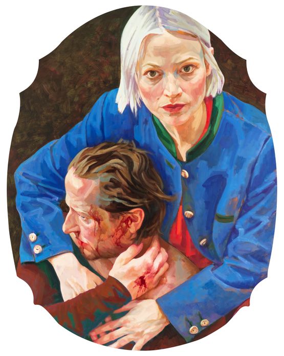 Pieta by Xenia Hausner contemporary artwork Painting