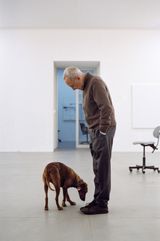 Gerhard Richter mit Leica Koln by Benjamin Katz contemporary artwork print