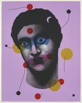 Portrait by Nicolas Party contemporary artwork print works on paper