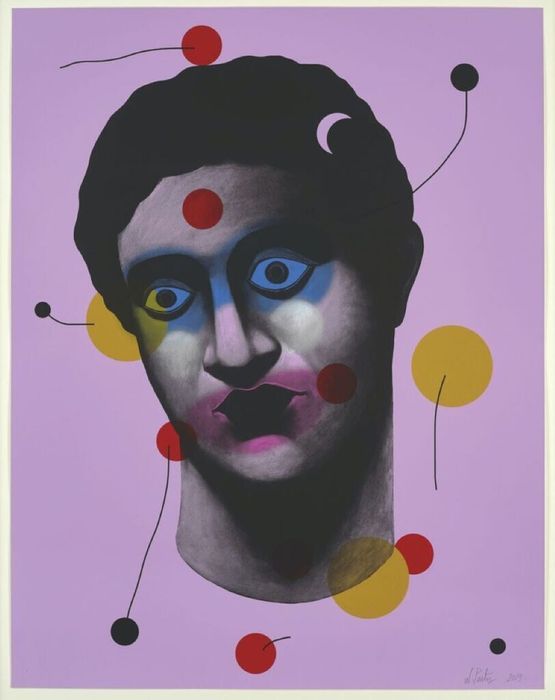 Portrait by Nicolas Party contemporary artwork Works on Paper