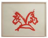 Double Lunar Dog drawing by Joan Jonas contemporary artwork painting works on paper
