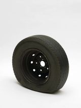 Flat Tyre by Gavin Turk contemporary artwork sculpture