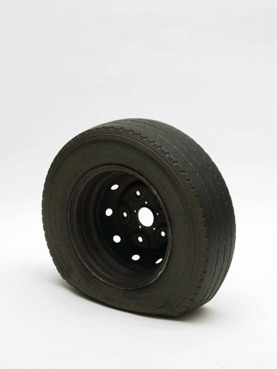 Flat Tyre by Gavin Turk contemporary artwork Sculpture