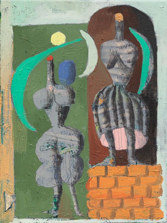 Walls by Jozsef Csato contemporary artwork Painting