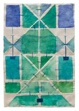 Circle Square Triangle Turtle Fish by Amina Ahmed contemporary artwork painting works on paper