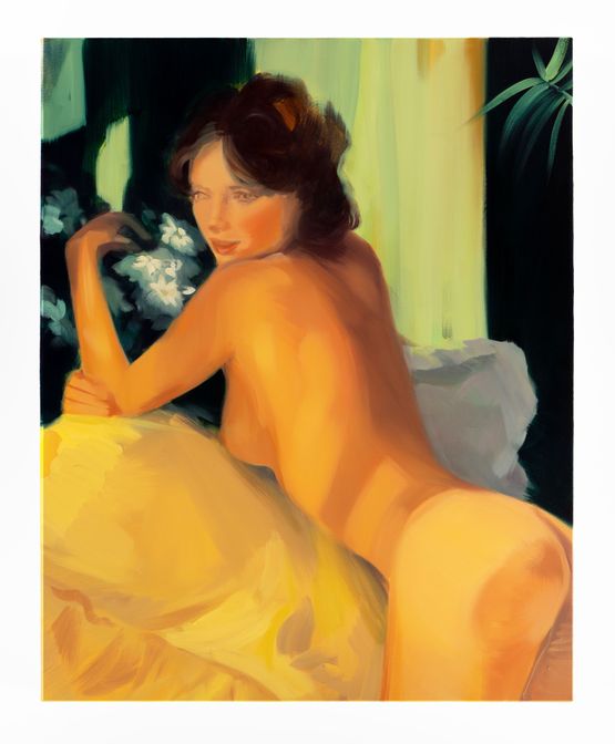 Golden by Corri-Lynn Tetz contemporary artwork Painting