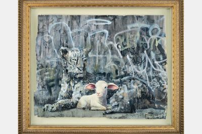 Banksys Leopard and Lamb Heads to Auction in Hong Kong