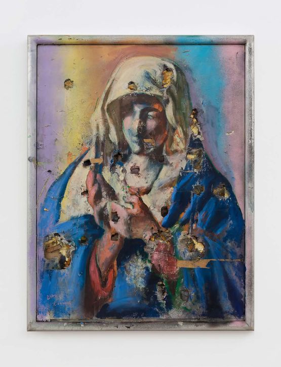 Painting After A Classical Work On Broken Plywood Board by Zhou Yilun contemporary artwork Painting