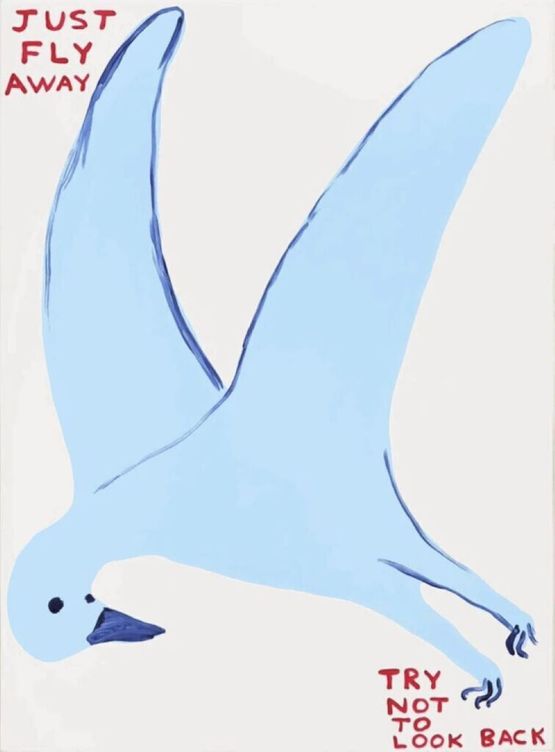 Just Fly Away by David Shrigley contemporary artwork Print