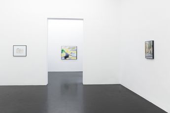 Contemporary art exhibition Katharina Wulff Allo allo mein Hitlir you na3se at Galerie Buchholz Cologne Germany
