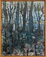 Blue Trees 3 by Zena Assi contemporary artwork painting