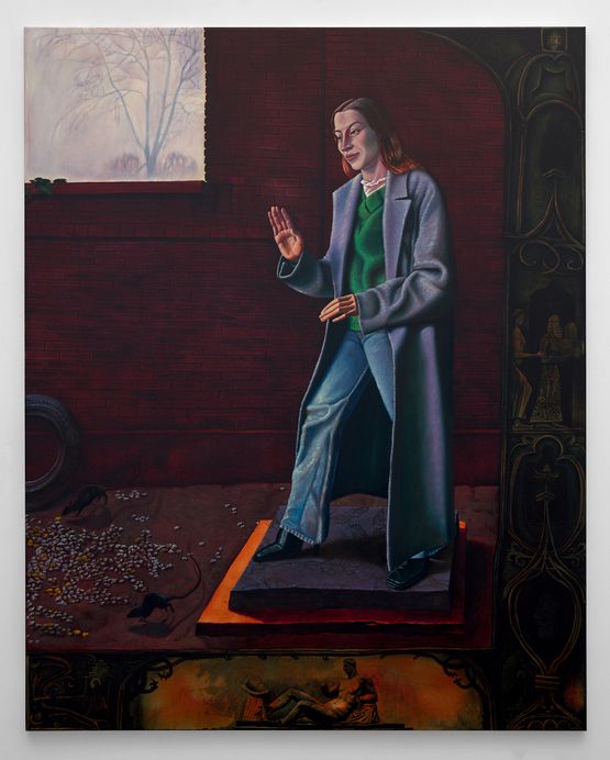 The pedestal by Bendt Eyckermans contemporary artwork Painting
