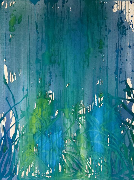 Algae Bloom 2 by Saif Azzuz contemporary artwork Painting