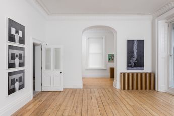 Contemporary art exhibition Robin Rhode The Backyard is My World at Lehmann Maupin London United Kingdom