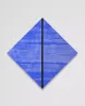 Untitled Blue Diamond with Black Inner Band by Mary Corse contemporary artwork Painting