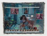 but i live in a hologram with you by Qualeasha Wood contemporary artwork textile
