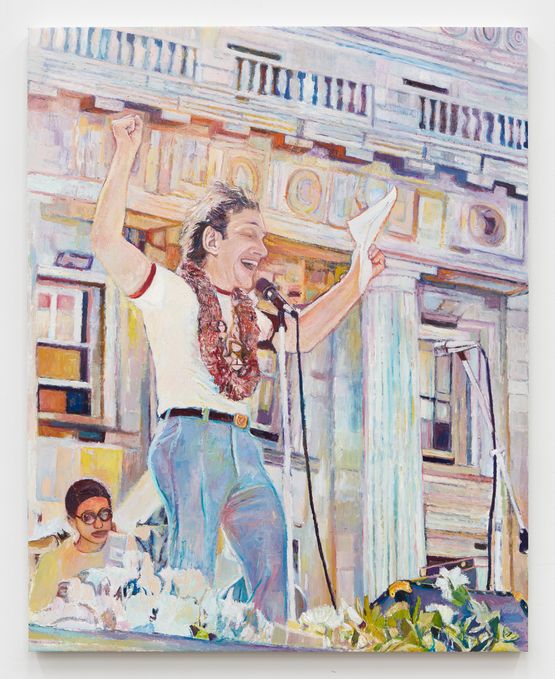 Harvey Milk by Keith Mayerson contemporary artwork Painting