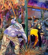 Planting The Flag by Rex Southwick contemporary artwork painting works on paper