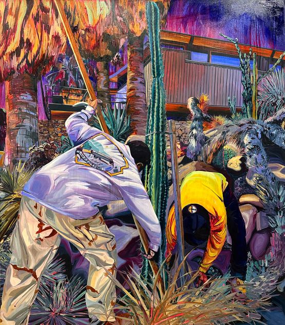 Planting The Flag by Rex Southwick contemporary artwork Painting