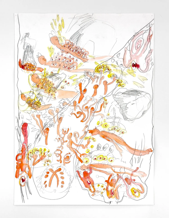 Deep Muscle Relaxation by Andrea Eva Gyori contemporary artwork Works on Paper