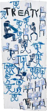 Treaty by Dhambit Mununggurr contemporary artwork painting