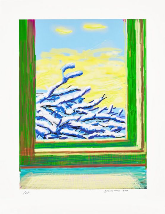 My Window - IPad Drawing No. 610 23rd December 2010 by David Hockney contemporary artwork Print