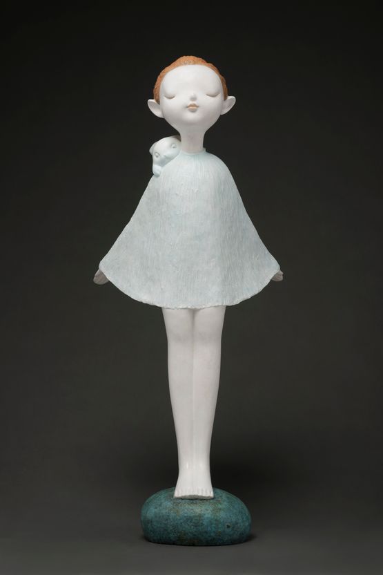Flowering Morning and Moonlight Evening by Li Wei  Liu Zhiyin contemporary artwork Sculpture